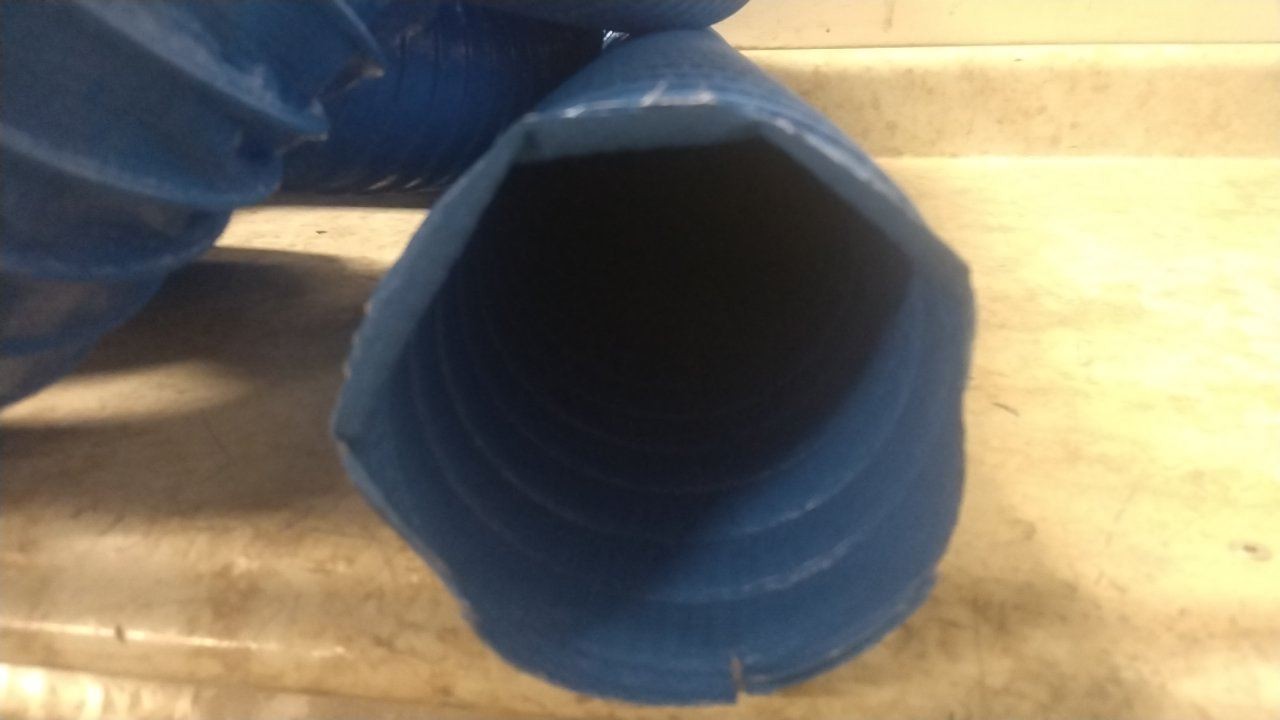 Flexaust Co. Inc. 2480400401A 4 In Inside Dia 25 Ft L Blue Industrial Duct Hose