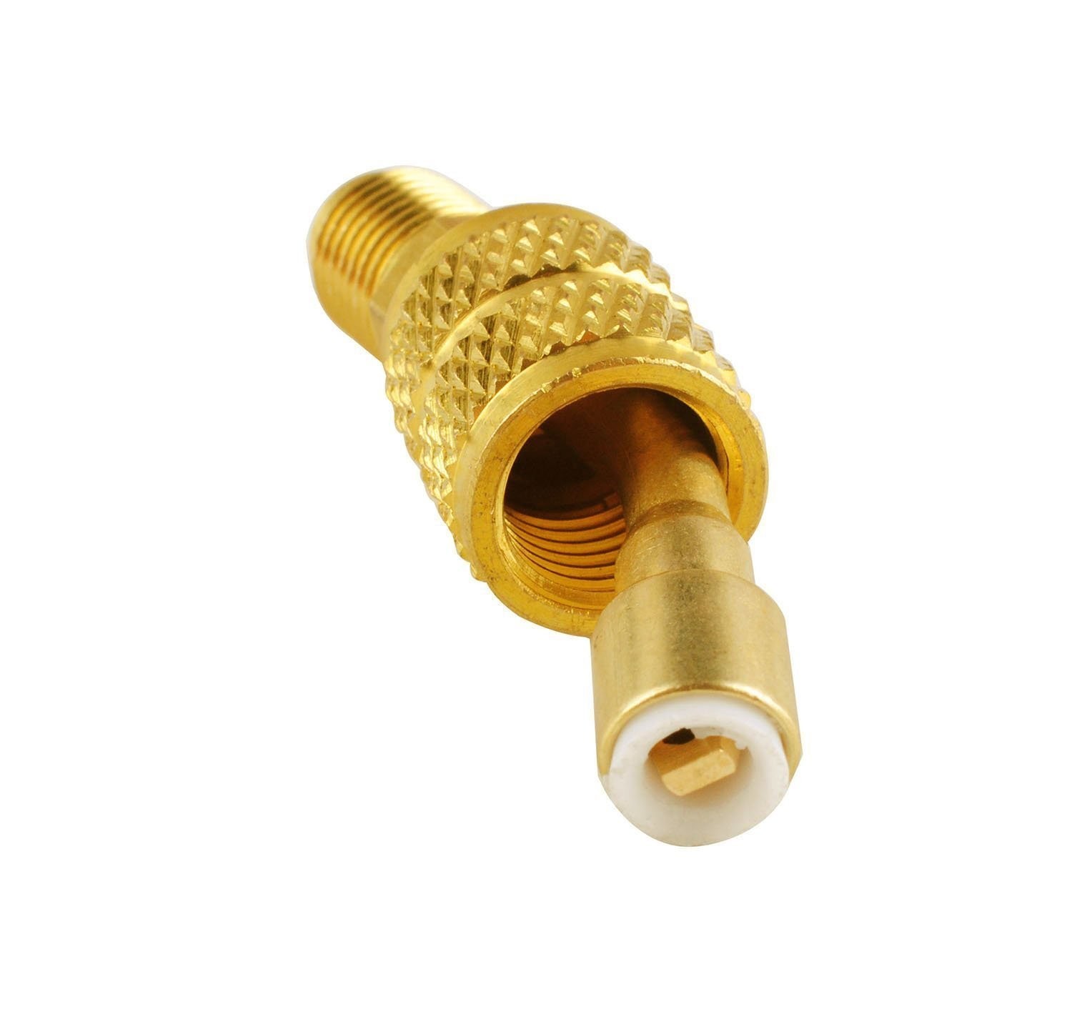 Wadoy R410a Adapter for Mini Split HVAC System 5/16″ Female Quick 145°, Gold