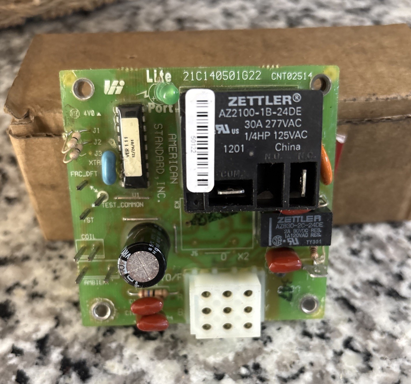 Trane CNT02514 Defrost Control Circuit Board 21C140501G22