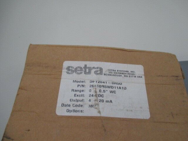 Setra DPT2641-0R5D 26410R5WD11A1D Pressure Transducer new