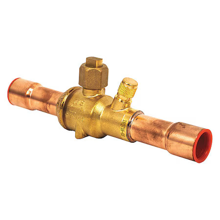 Ndl Nbv07-S Refrigerant Ball Valve, 7/8 In, 900 Psi