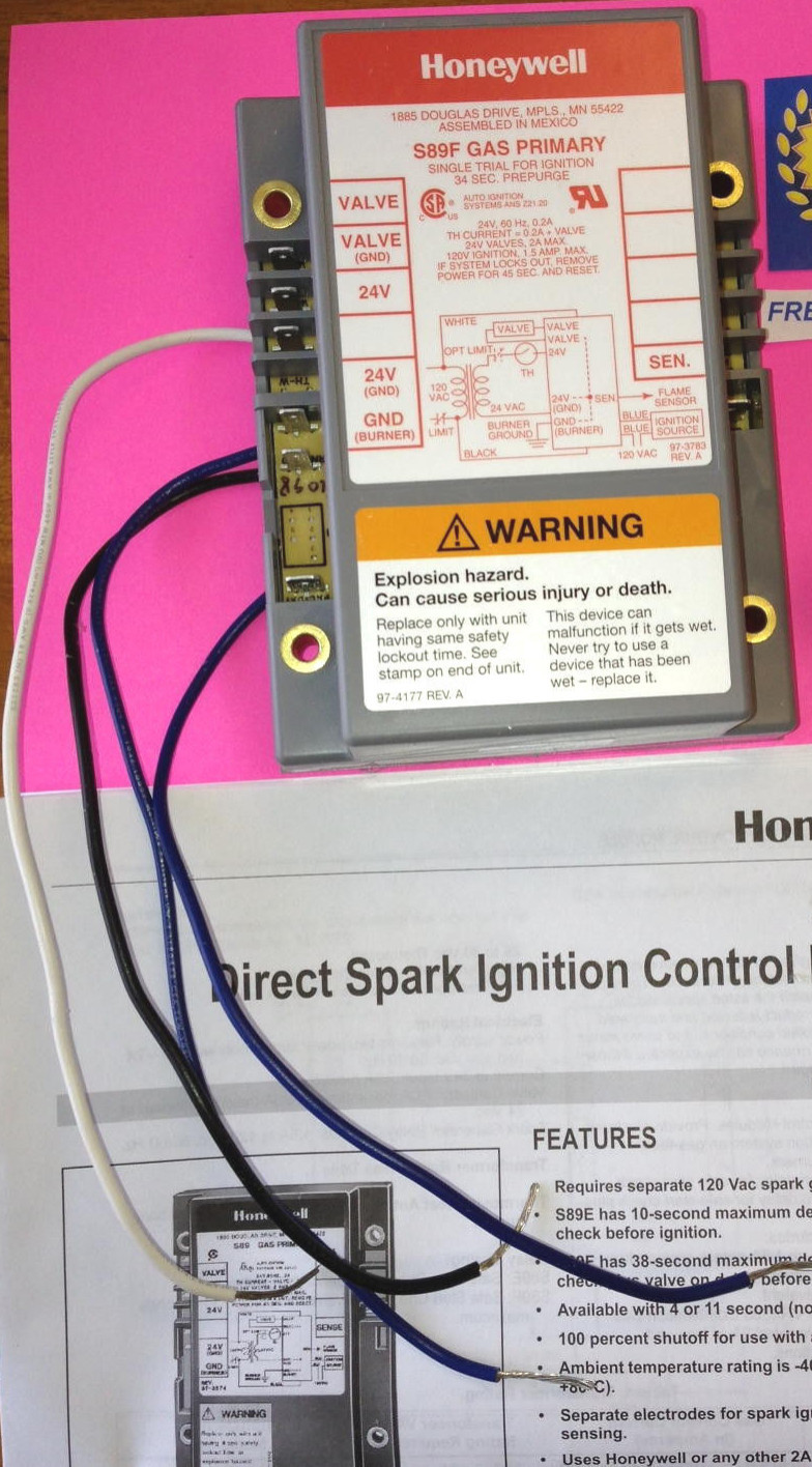 Honeywell S89F1098 Spark Gas Burner Primary Genuine OEM Resideo