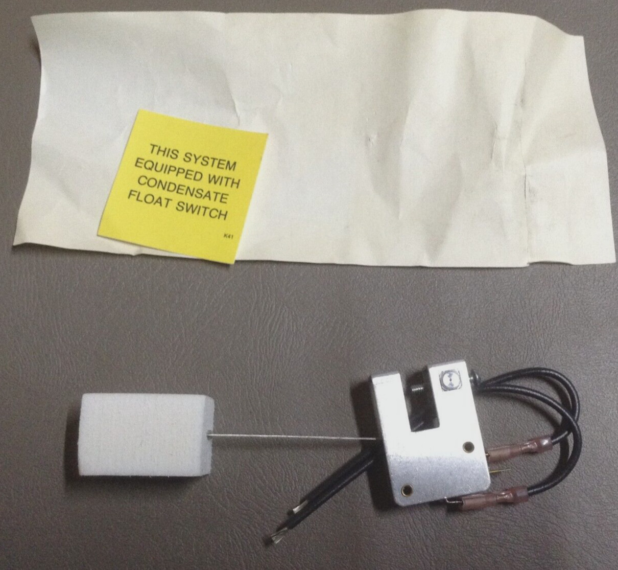 SID HARVEY’S K41 CONDENSATE FLOAT SWITCH OVERFLOW SHUTOFF AIR CONDITIONER HVAC