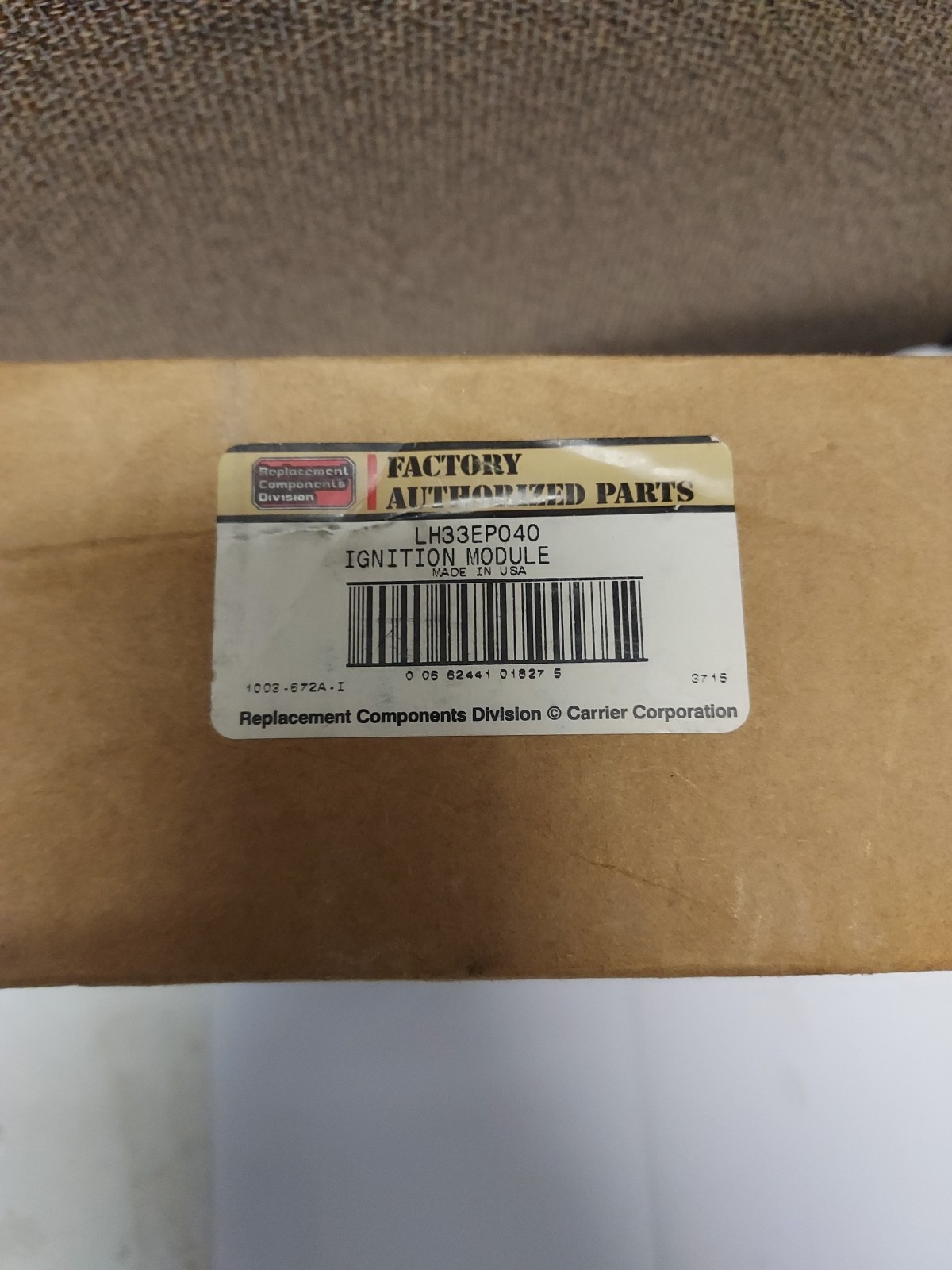 CARRIER LH33EP040 FURNACE CONTROL IGNITION MODULE BOARD UNITED TECH