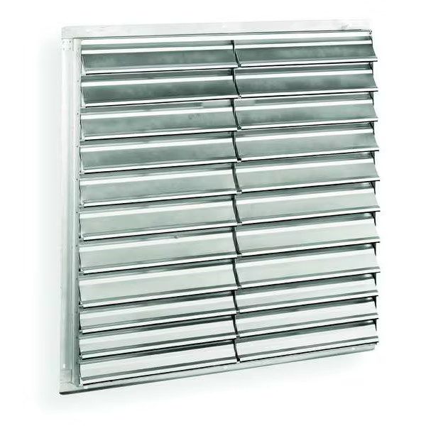 Dayton 48 in 54″H-W 5.75″L Aluminum Wall Shutter, 51-1/2 in x 51-1/2 in,