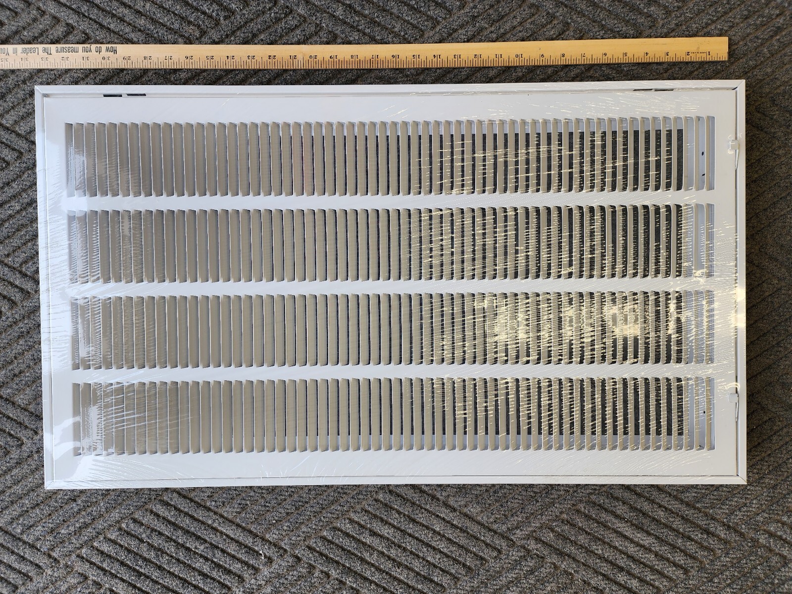 16″ x 30″ Return Air Filter Grill White, Part #61226