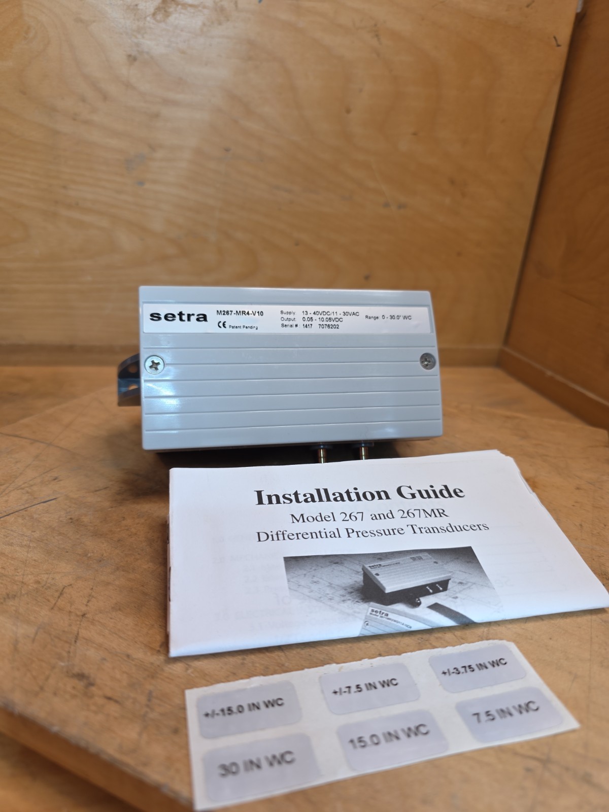 Setra M267-MR4-V10 Differential Pressure Transmitter