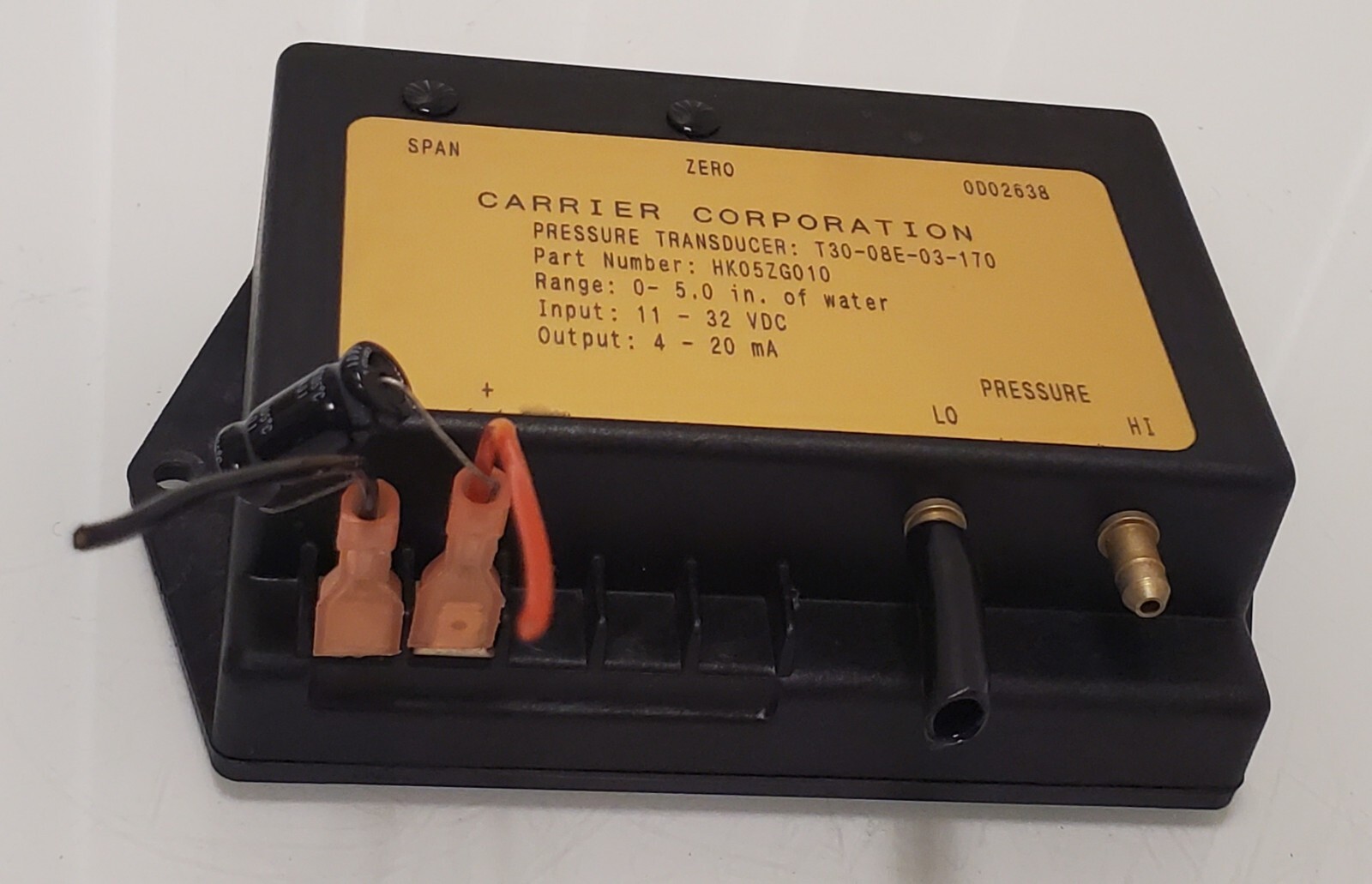 HK05ZG010 T30-08E-03-170 control Pressure Transducer Carrier Corporation