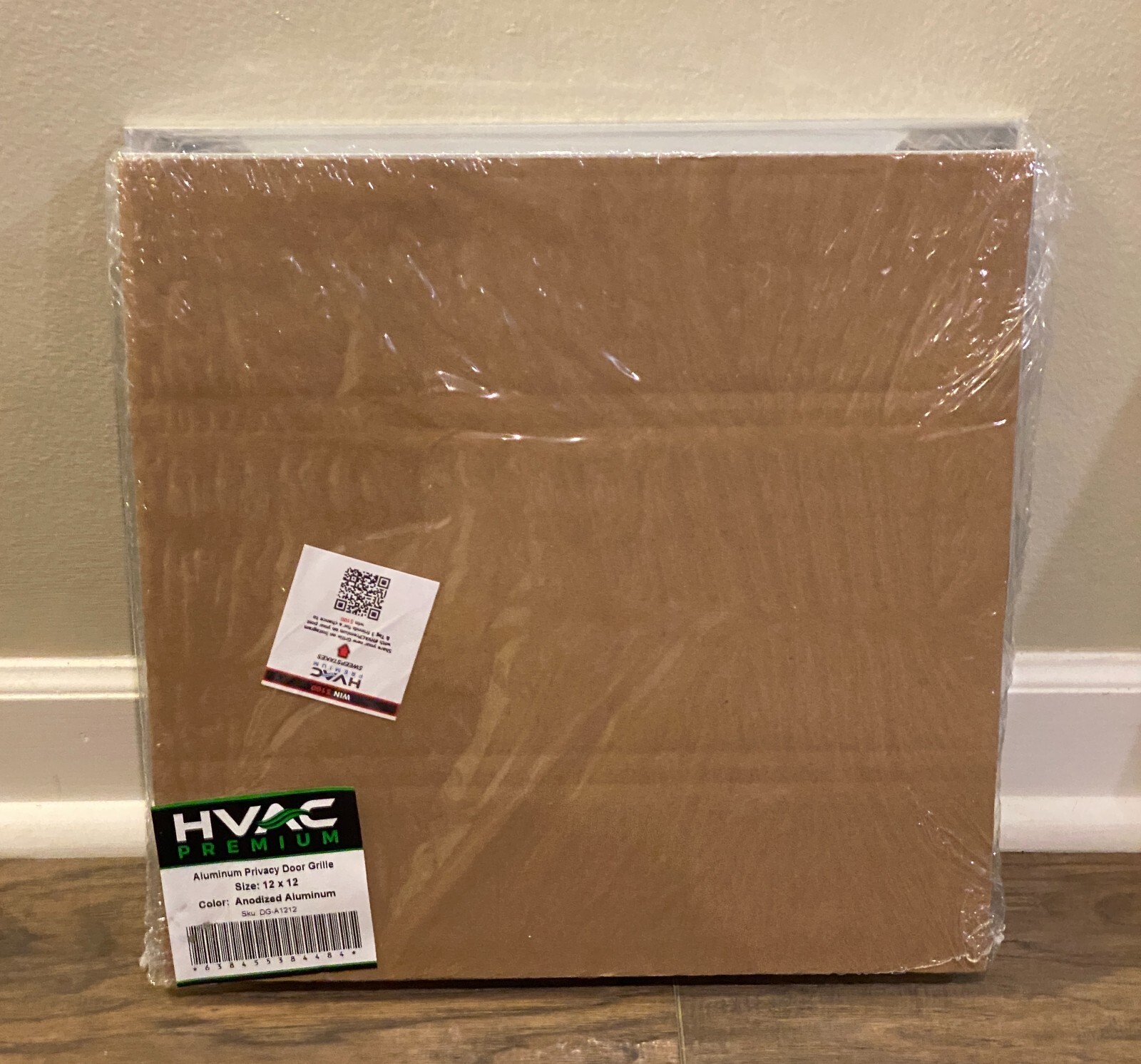 HVAC Premium Return Air Grille 12×12 Aluminum Privacy Vent Door ‎DG-A1212 – NEW