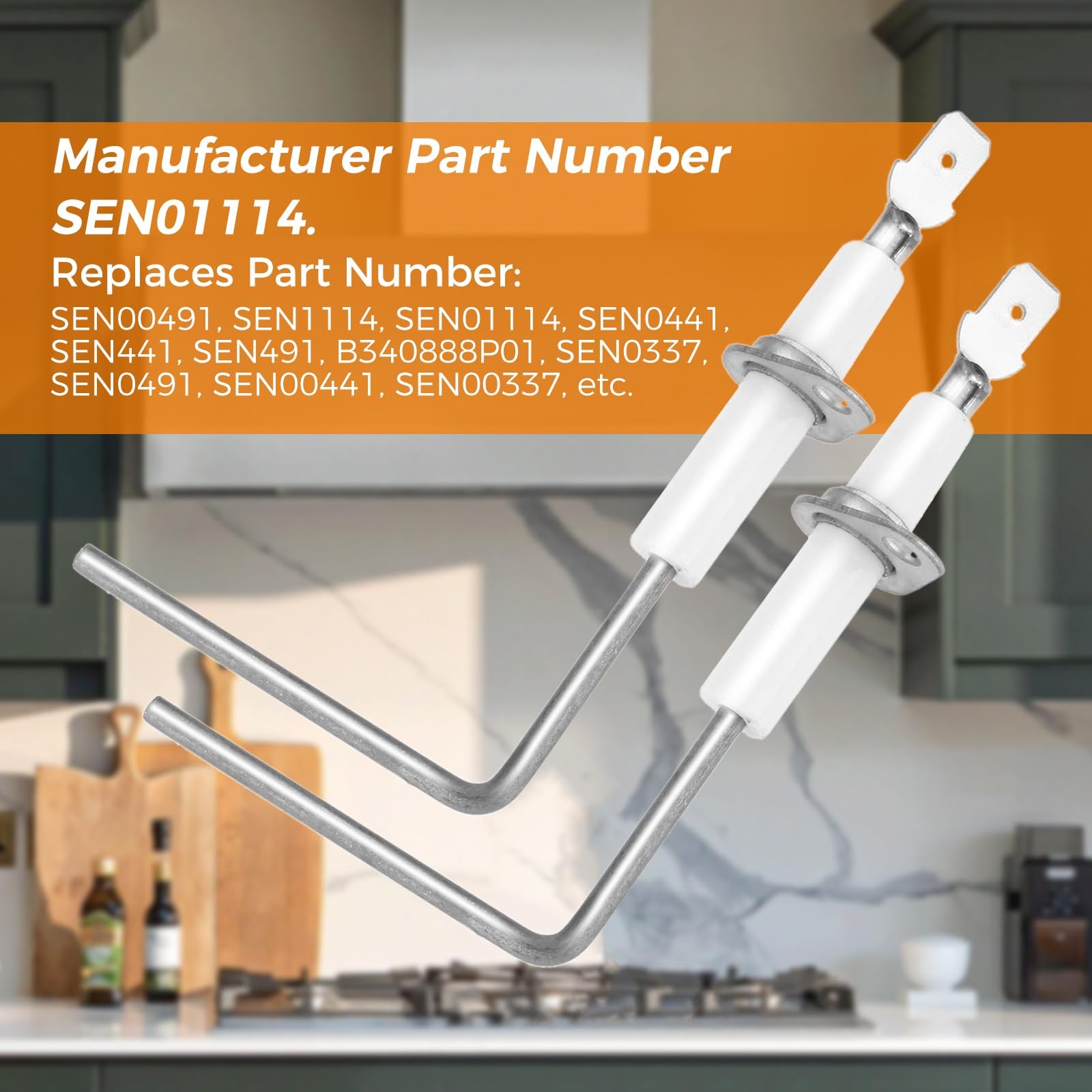 SEN01114 Furnace Flame Sensor Replacement for Trane American Standard 2pcs