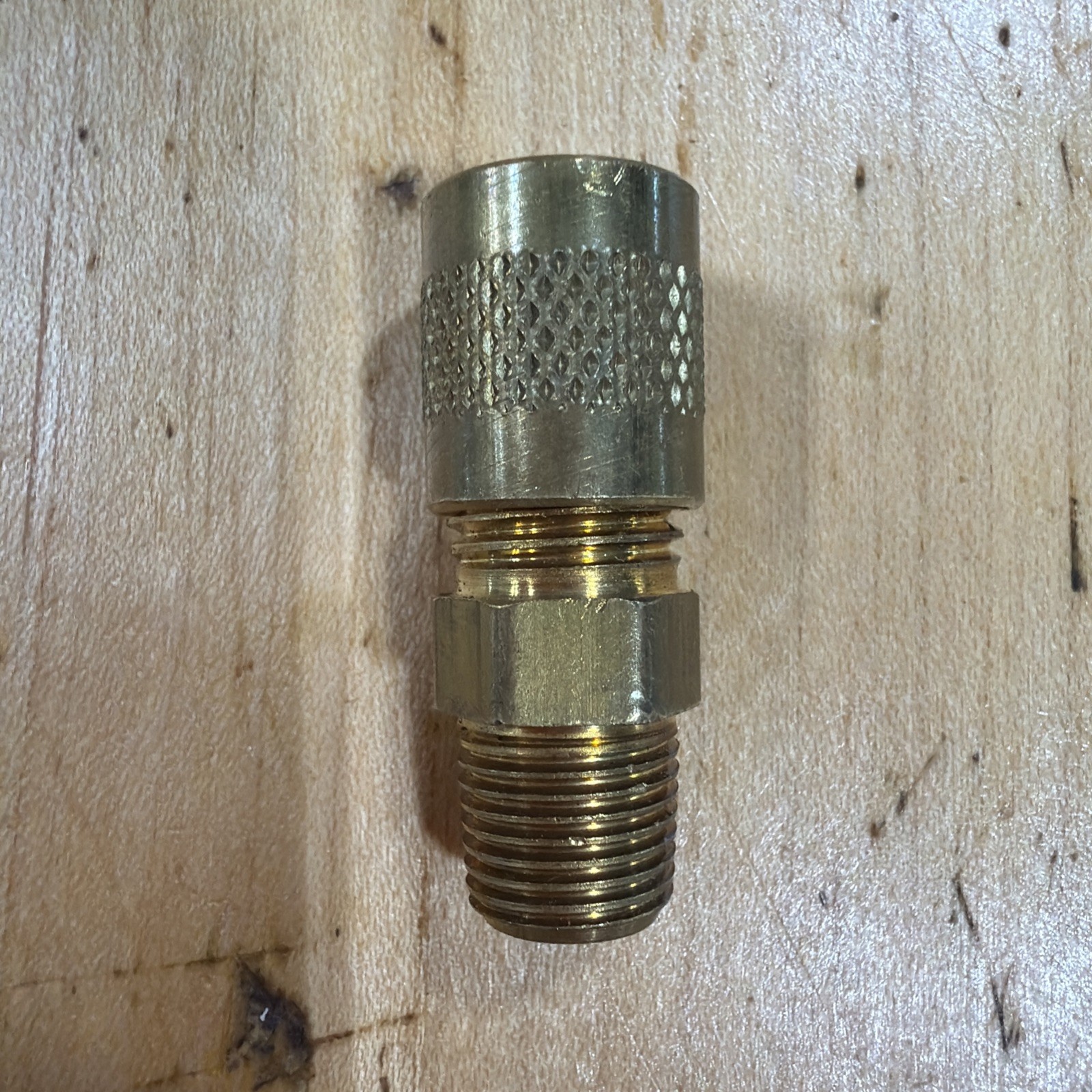 Lot Of 16 – Brass Access Valve HVAC-Refrigeration – 1/4” Male Flare X 1/8” MPT