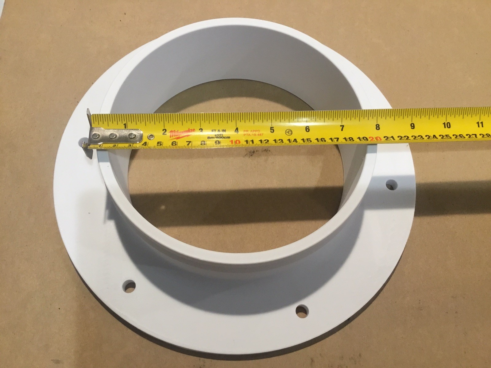 8 Inch Duct Flange Connector Dust Collection Plastic Flange (Heavy Duty)