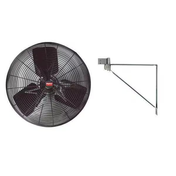 Dayton Light Duty Industrial Fan, Ceiling, Wall Mount, 20 in Blade Dia, 115V,