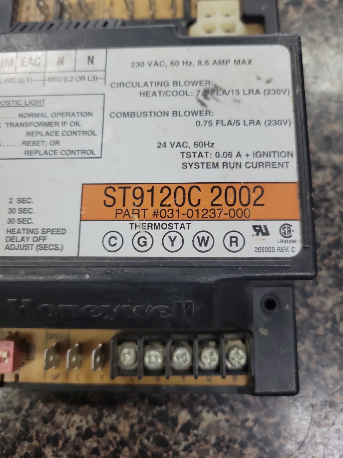 OEM YORK ST9120C 2002 031-01237-000 CONTROL BOARD HVAC USA SELLER