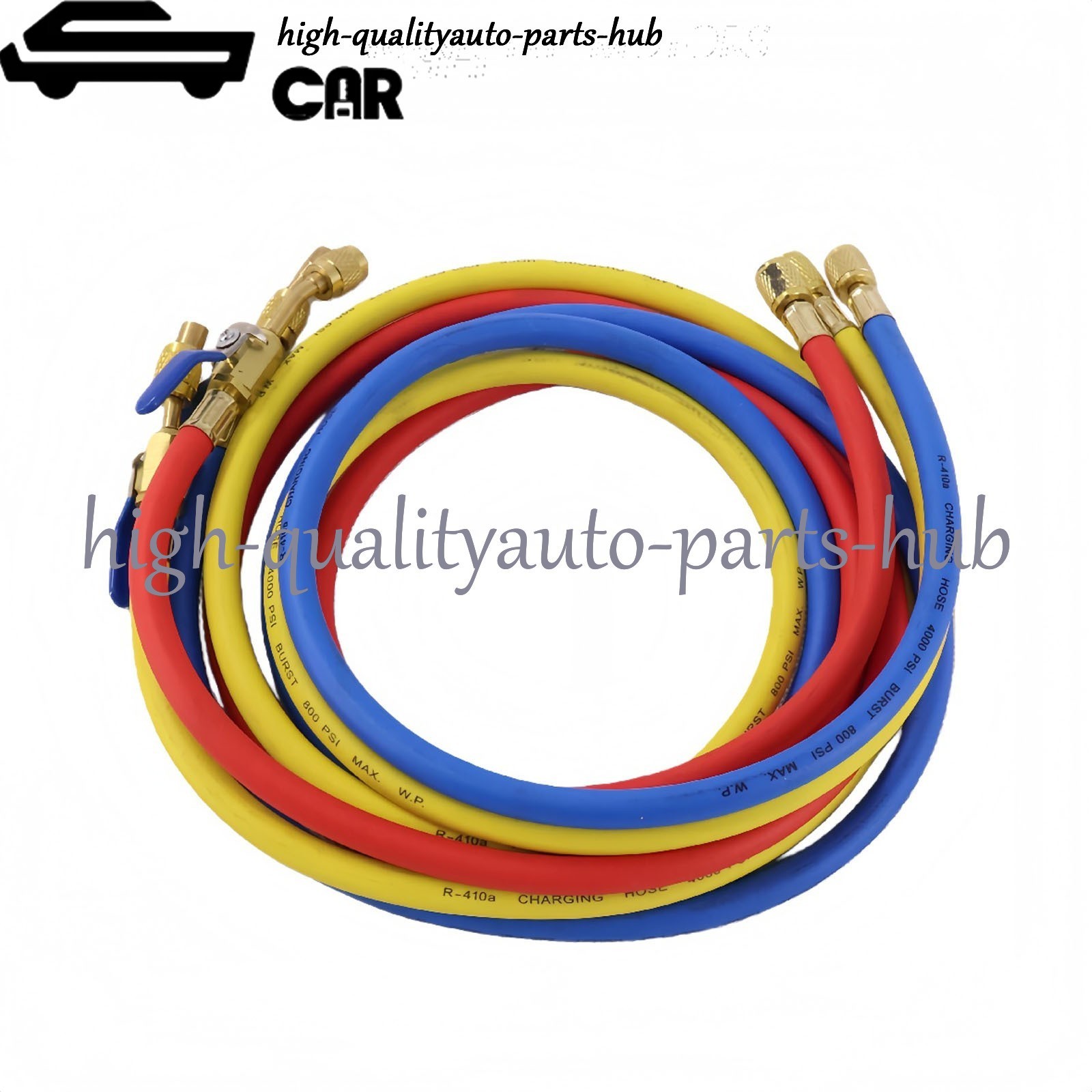 3Pack 29986 Plus II 1/4″ Hose with Compact Ball Valve 72″ for R-410A Refrige US
