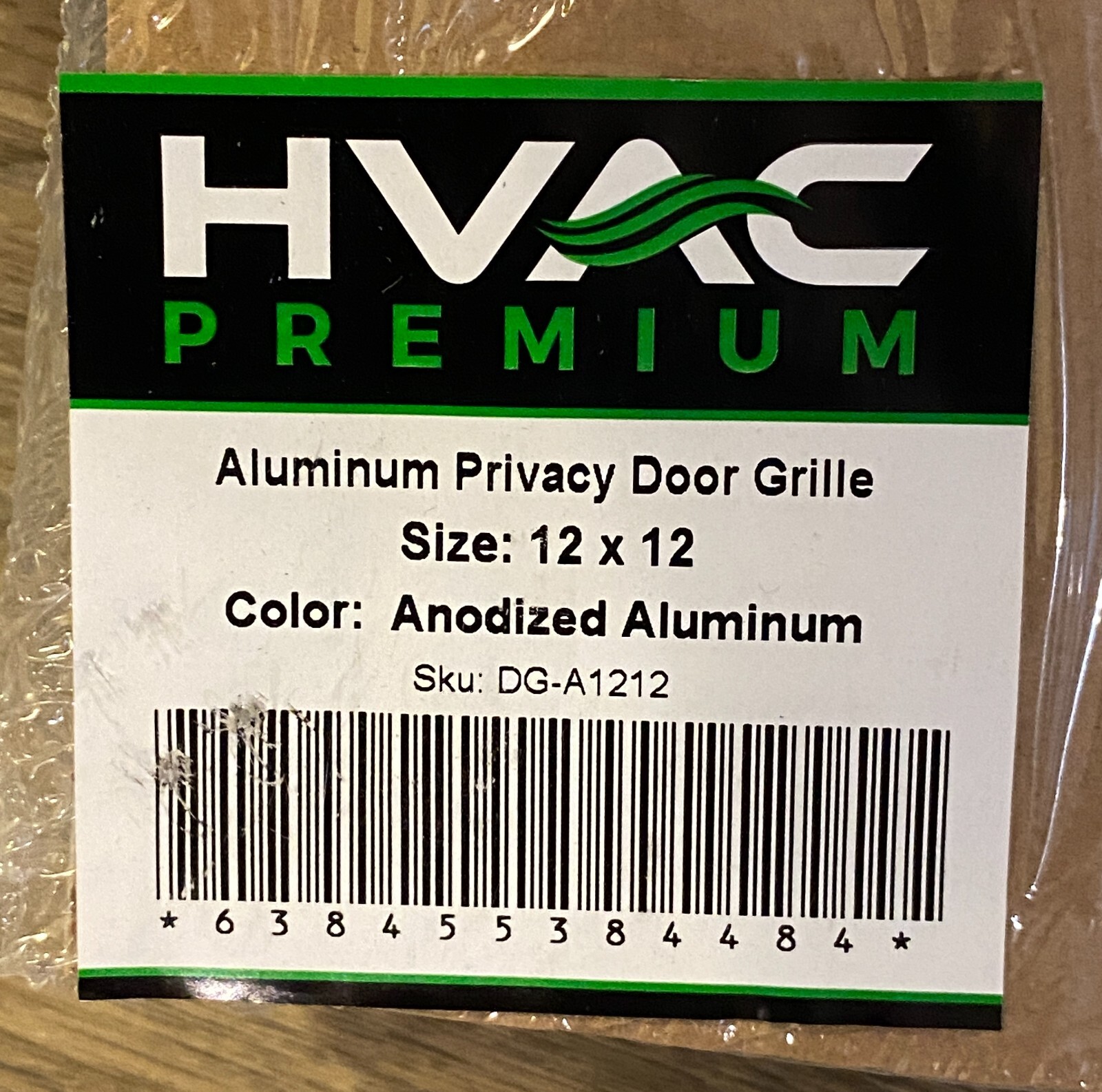 HVAC Premium Return Air Grille 12×12 Aluminum Privacy Vent Door ‎DG-A1212 – NEW