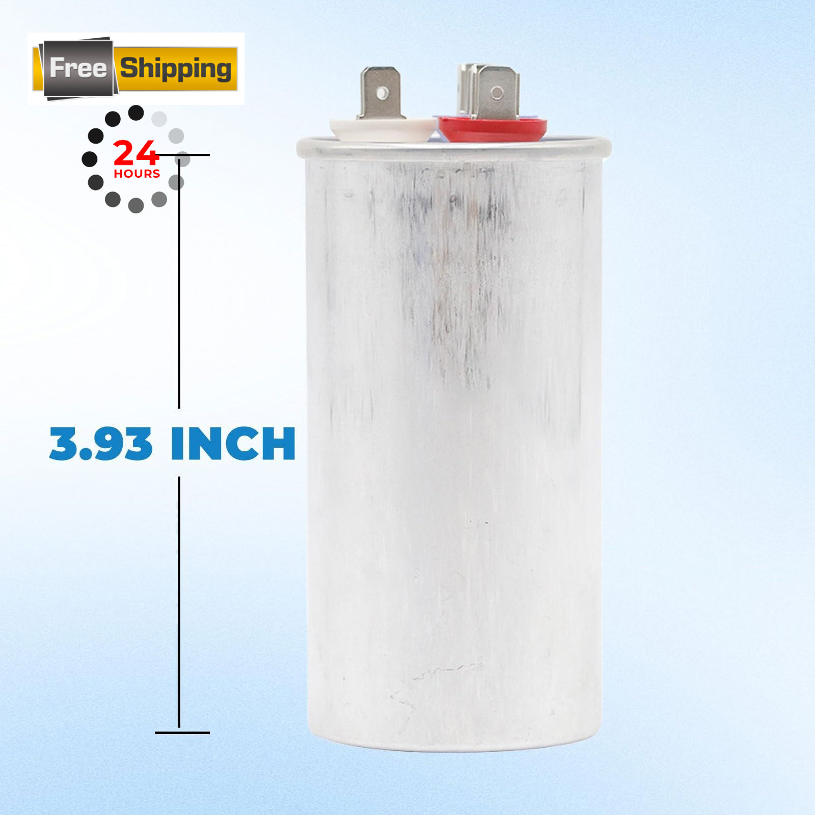 COOLWAY 40/5 uF 40+5 MFD 5% 370V or 440V Dual Run Start AC Capacitor for AC…