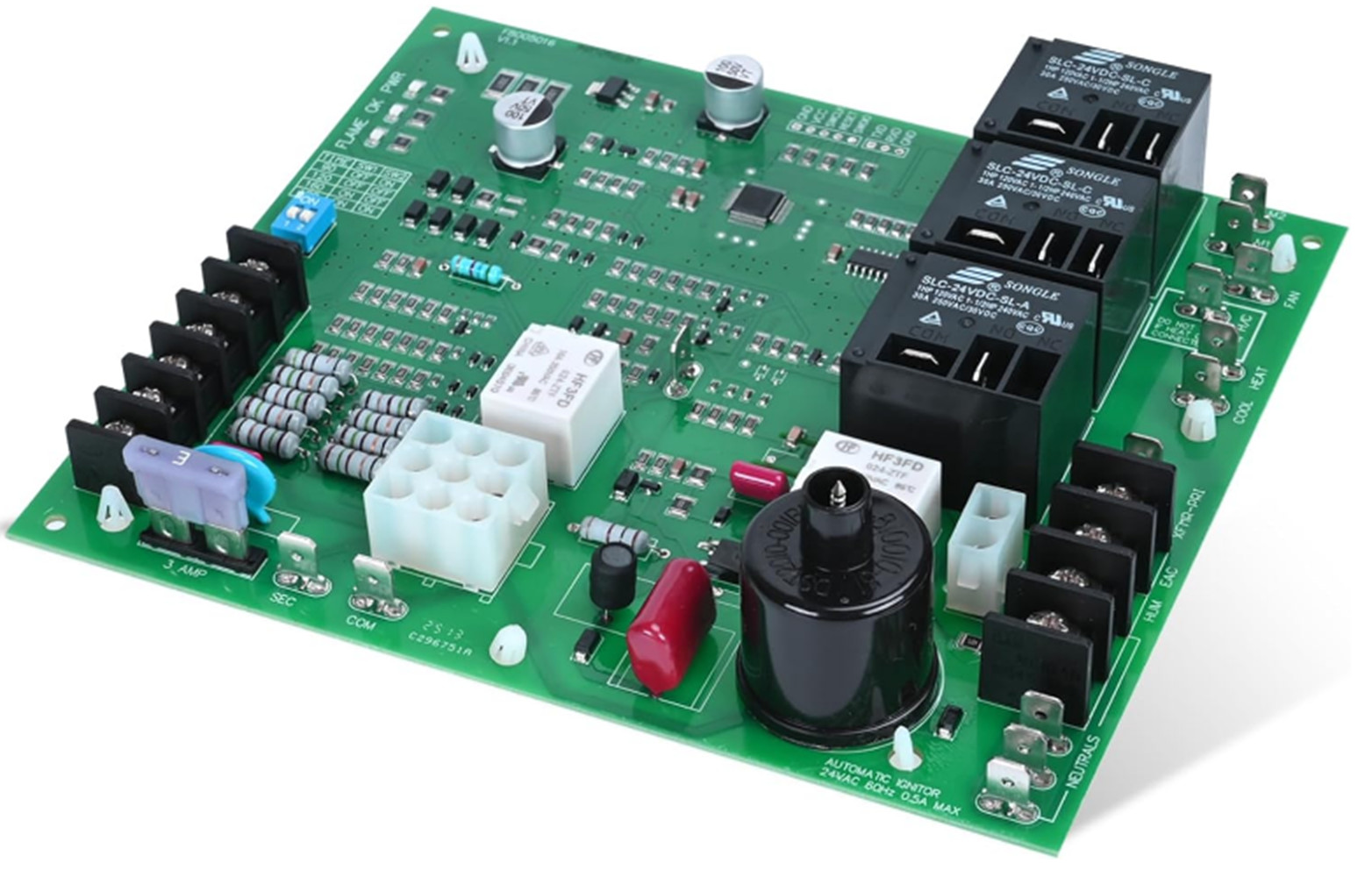 Furnace Control Board 62-24140-02 1028-928 24V/115V for Rheem/Protech Furnace