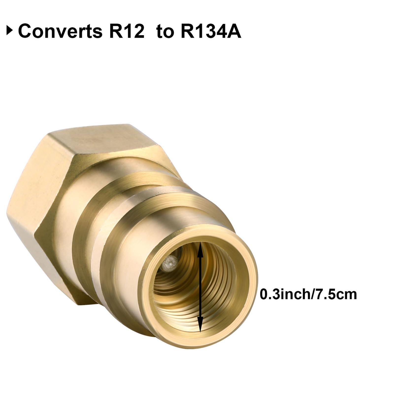 Bullet Piercing Valve Kits with Dust Cap Converts R12 to R134a Fit 7/16 Inch Low