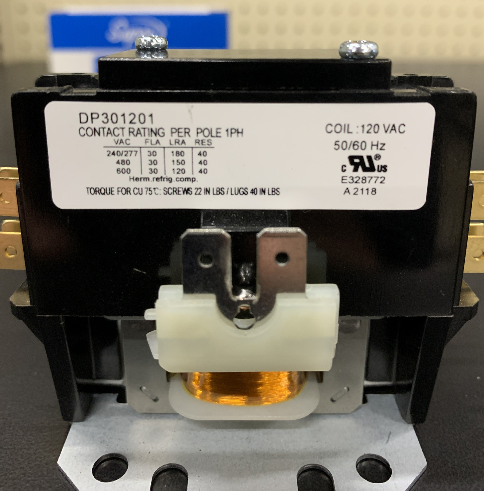 SUPCO CONTACTOR 30A 120V 2-POLE DP301201