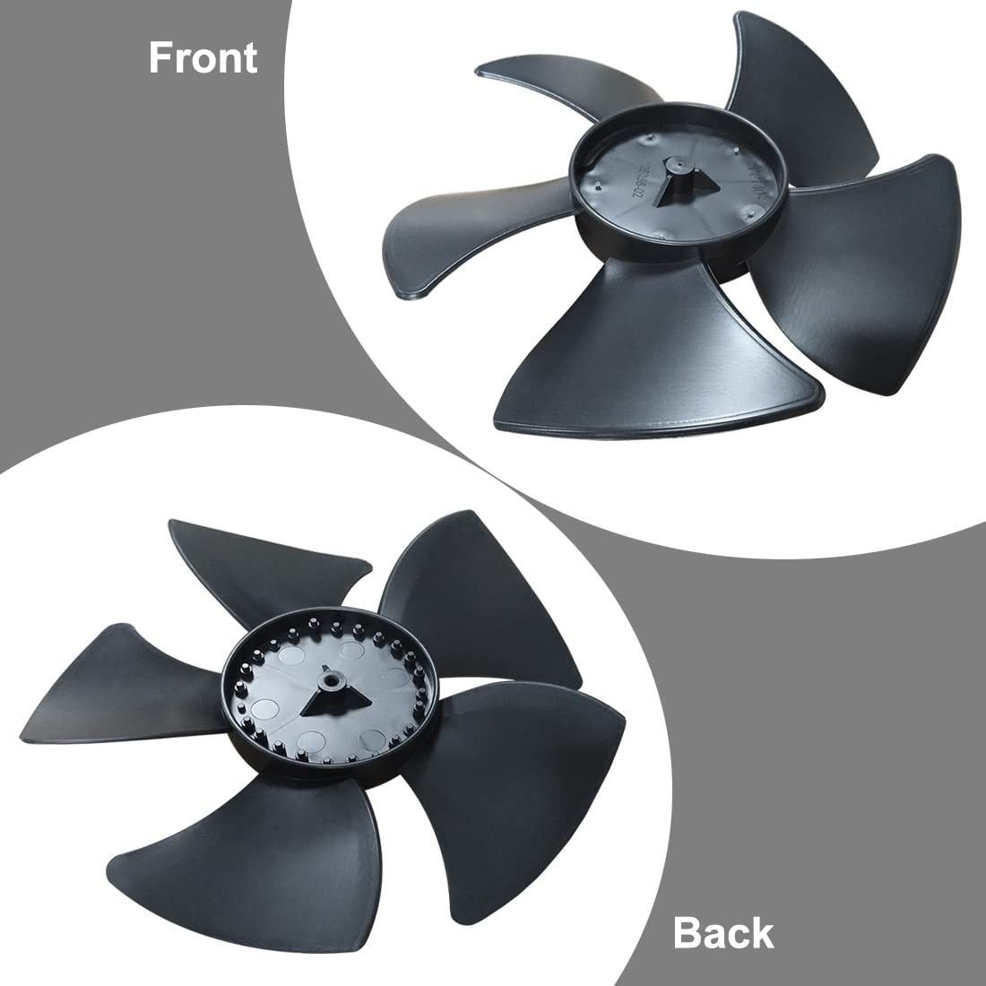 W10156818 Refrigerator Condenser Motor Fan Blade for Whirlpool Kenmore Black