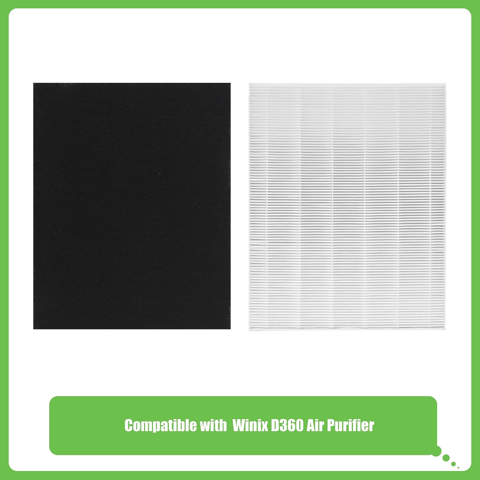 Hichoryer D360 True HEPA Replacement Filter D3, Compatible with Winix D360…