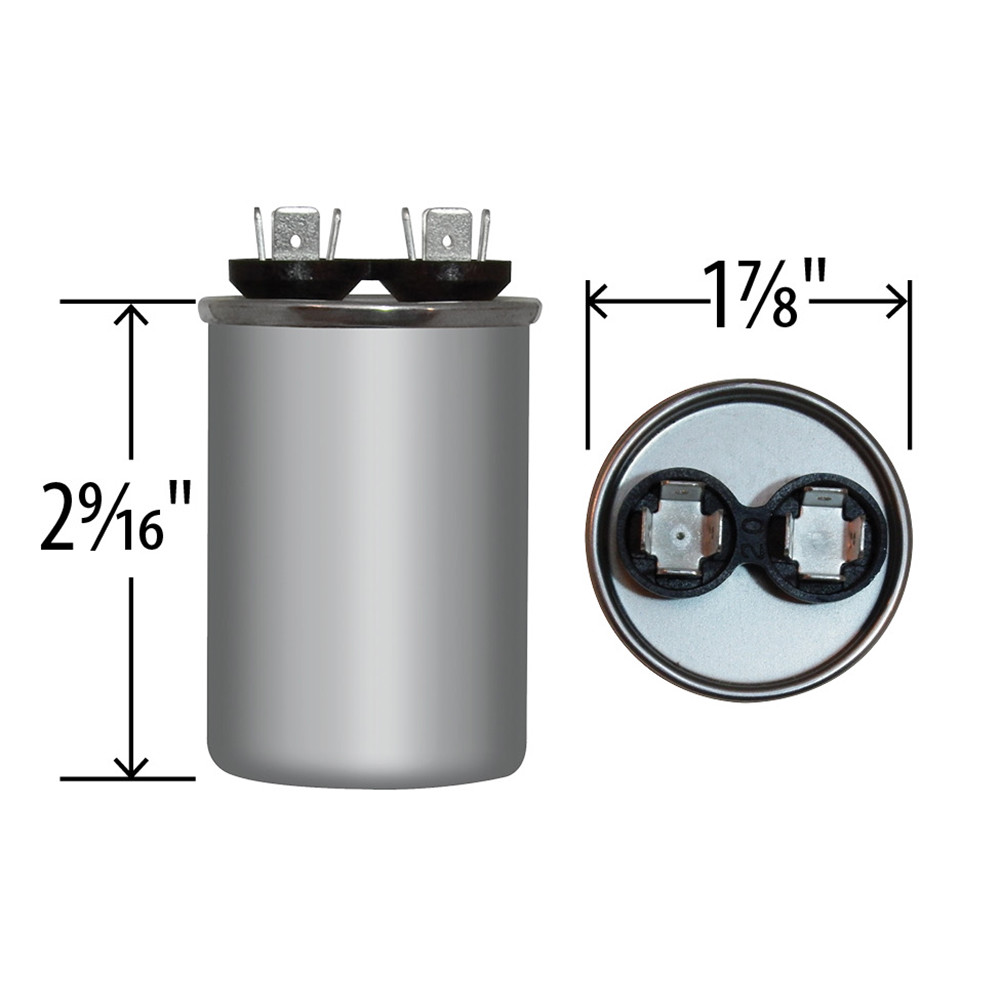USA Replacement for Genteq Capacitor Round 15 uf MFD 440 volt Z97F9626 97F9626