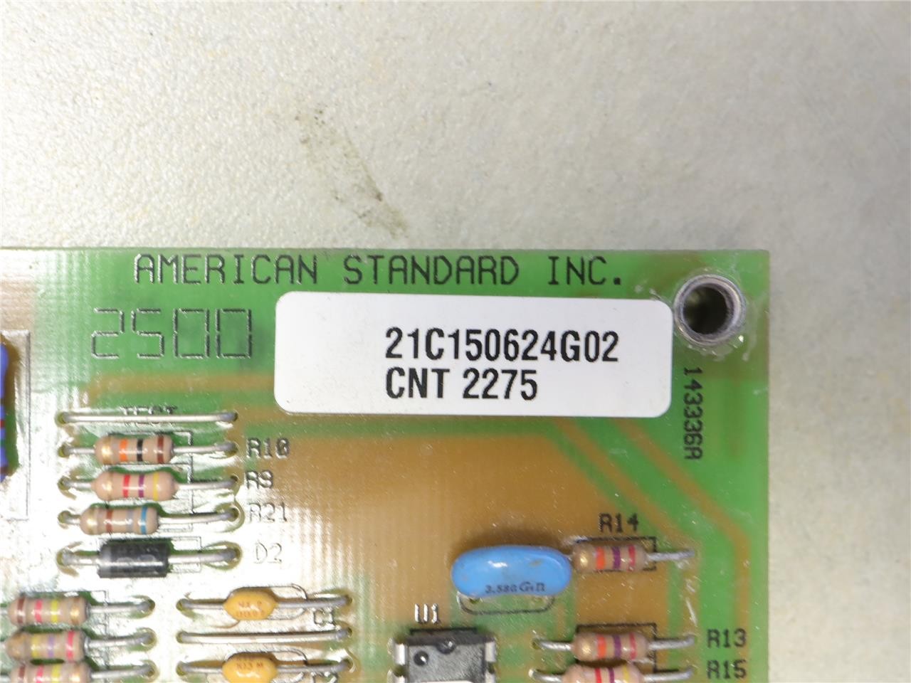 AMERICAN STANDARD 21C150624G02 Furnace Control Circuit Board CNT 2275