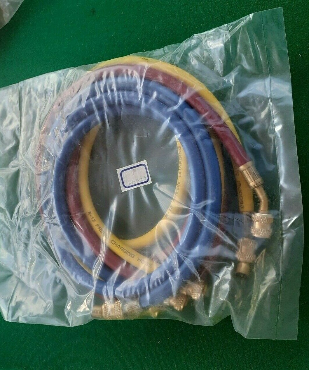 55″ R-12 Yellow Blue and Red Charging Hoses H21055