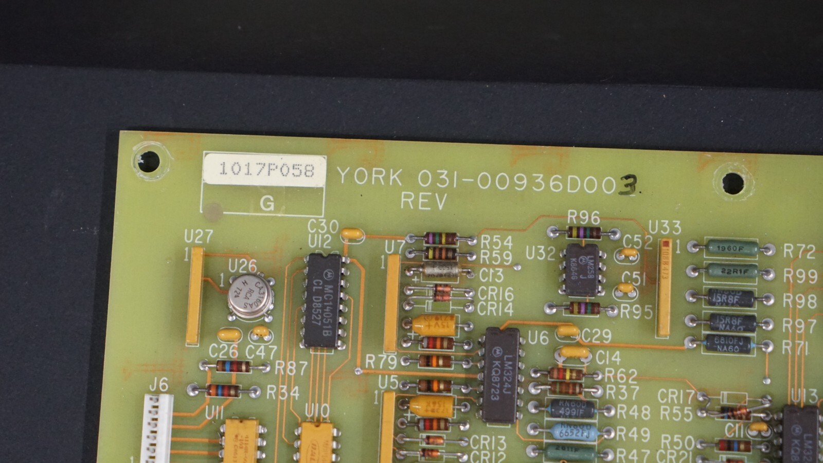 YORK 031-00936D003 Chiller Control Board