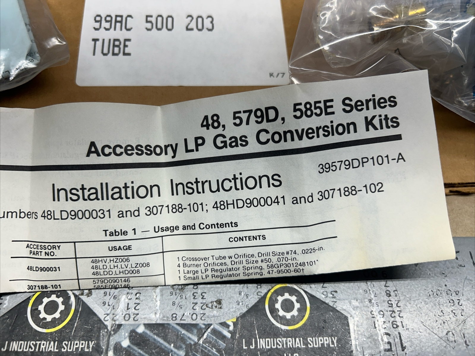 NEW! CARRIER 48LD900031 LP Gas Coversion Kit_MULTIPLE KITS IN STOCK_FAST SHIP!