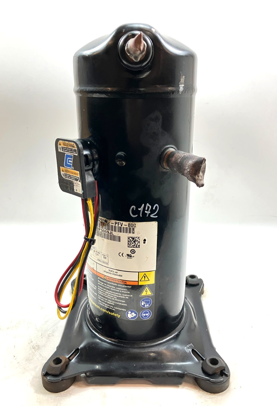 Copeland 2.5 Ton Scroll AC Compressor ZR28K5E-PFV-800 R-22 208-230V used #C172