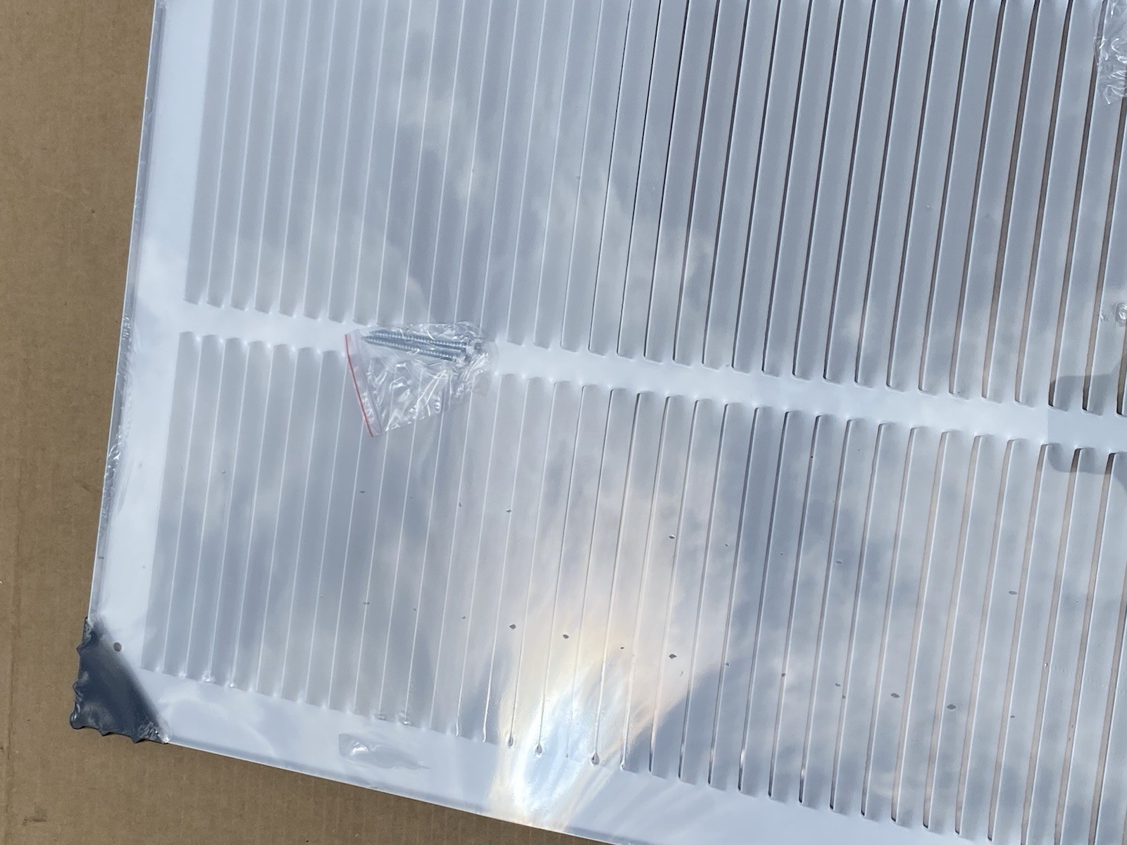 *DEFECT* 14×30 Duct Opening HVAC Steel Return Air Return Vent White 14″ x 30″
