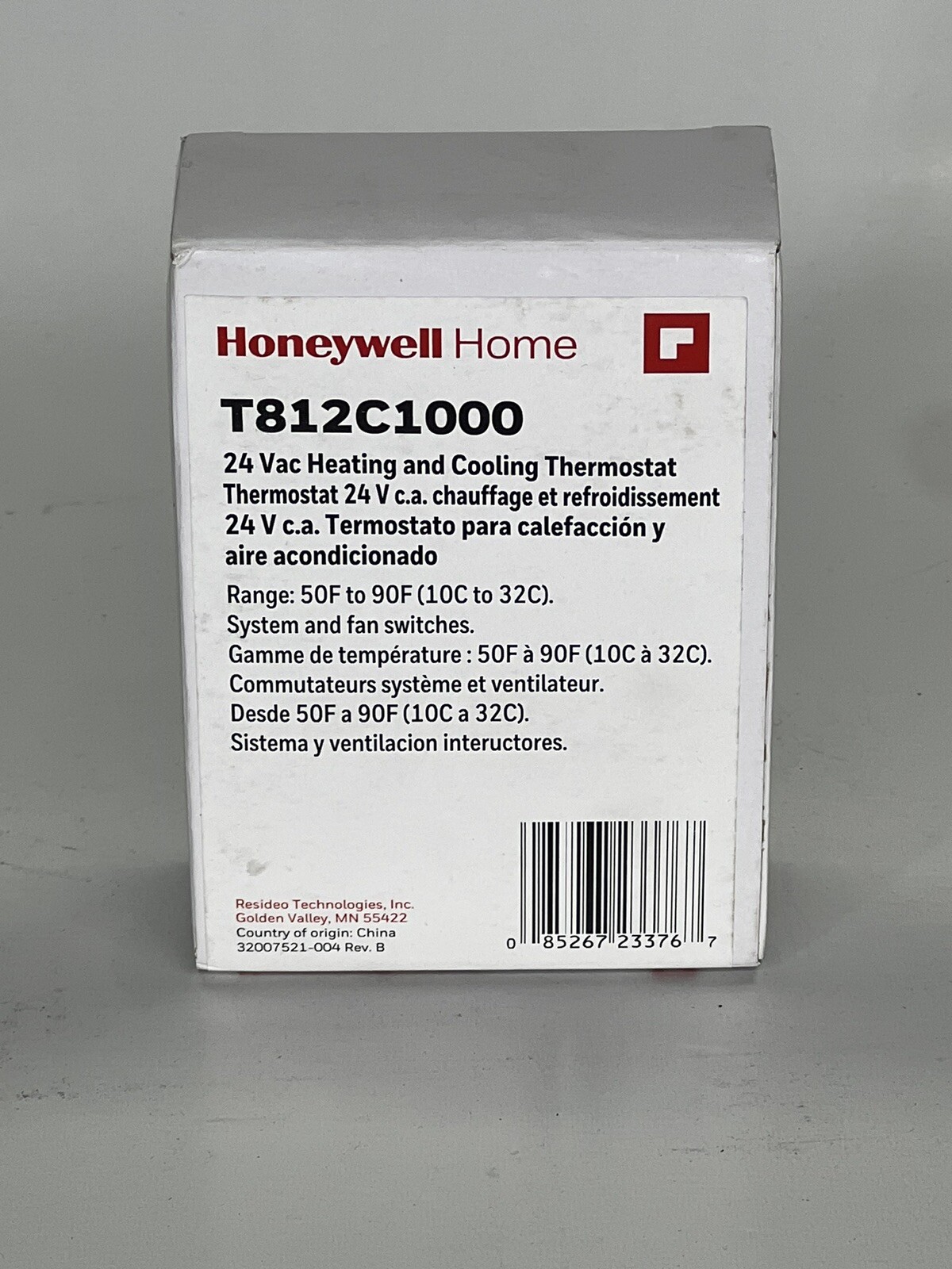 Honeywell Home T812C1000 24 Vac Heating & Cooling Thermostat – NEW