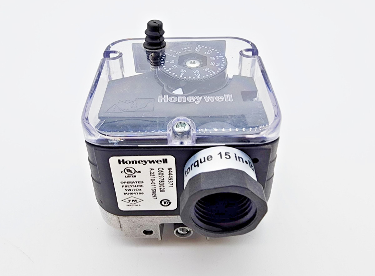 Honeywell C6097B3028 High Gas Pressure Switch, 1 – 20″ W.C