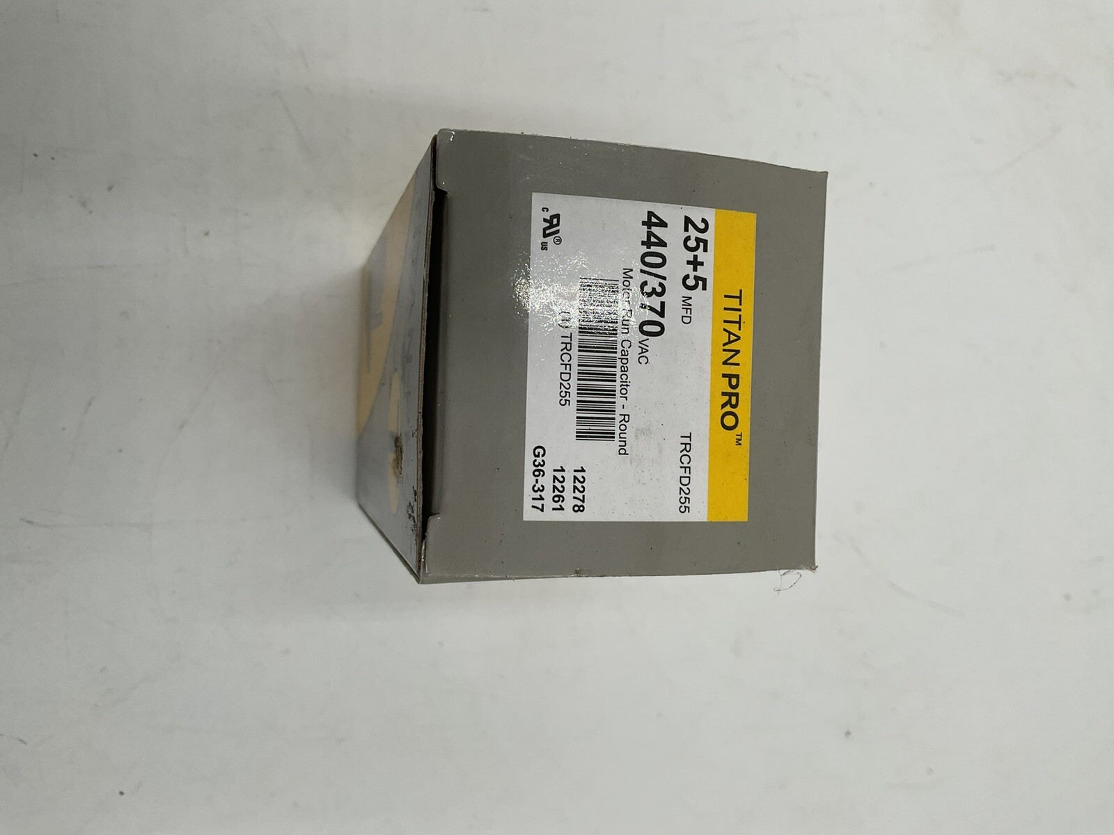 TITAN PRO 25 + 5 MFD Dual 440V / 370V Round Motor Run Capacitor TRCFD255 HVAC