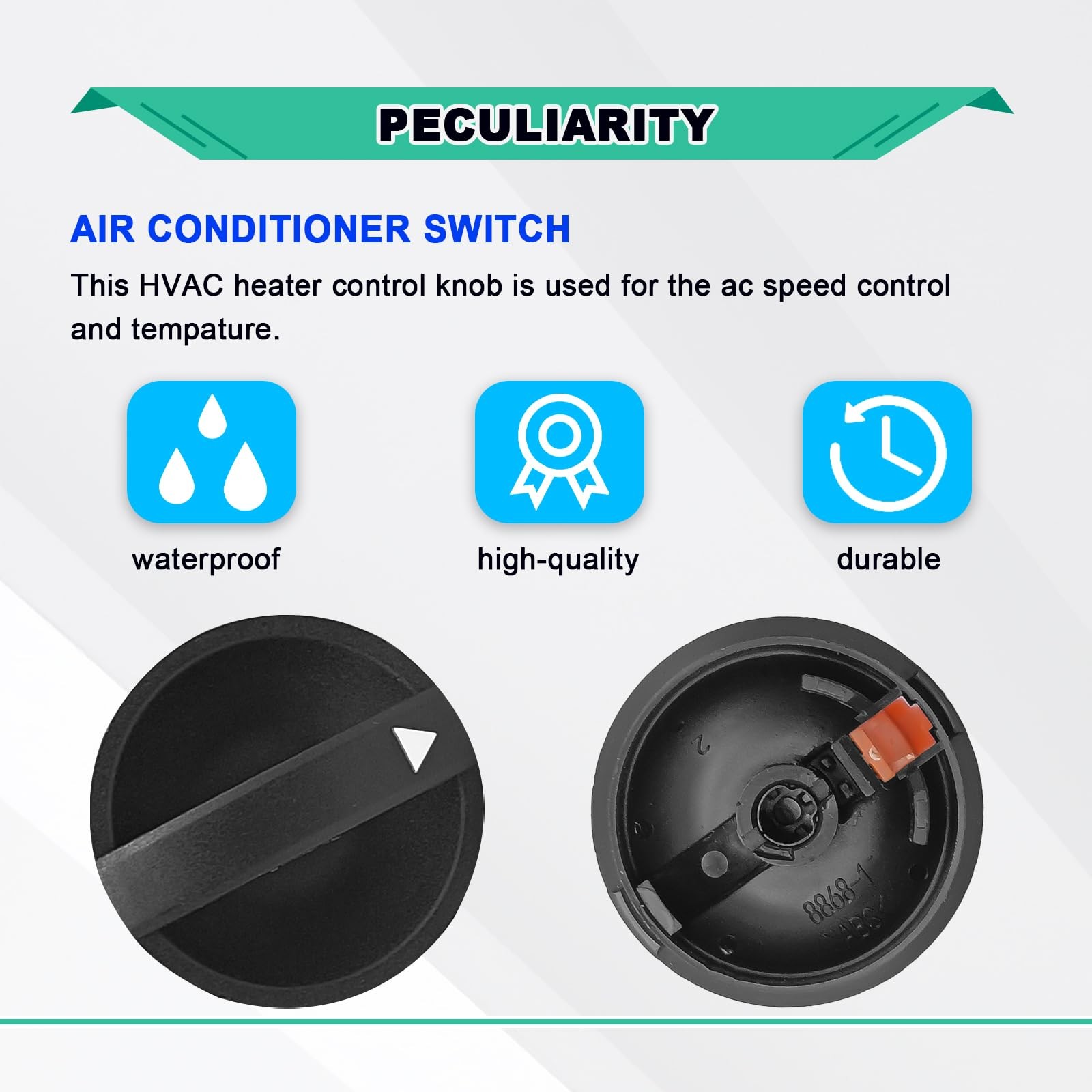 Compatible with 2005-2015 Toyota Tacoma HVAC Heater Control Knob A/C Air…