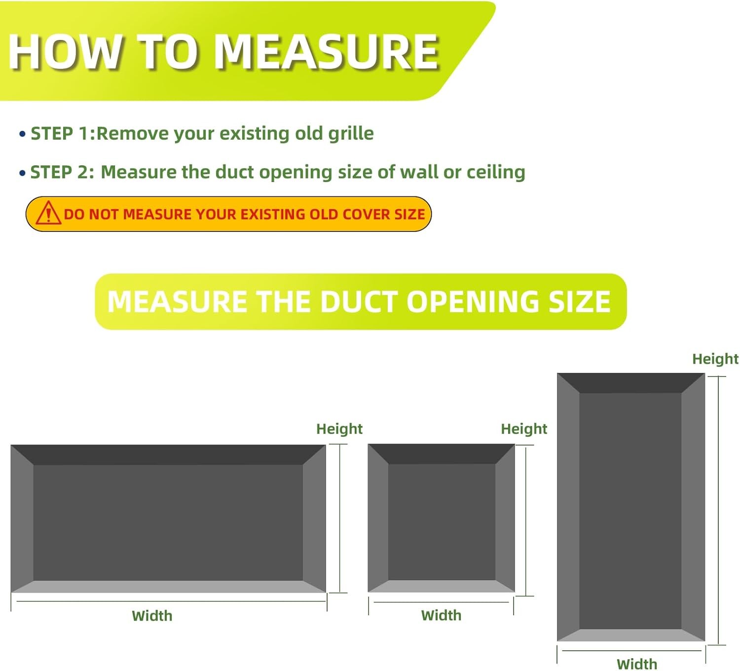 White Return Air Grille for 24″W x 12″H Duct Opening Steel Vent Cover
