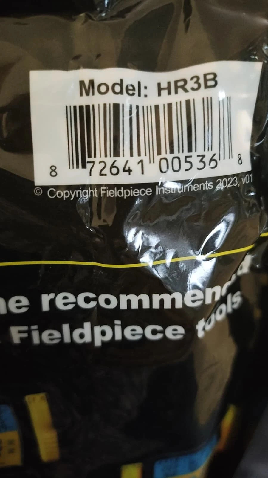 Fieldpiece HR3B – ¼” Ball Valve Hose Set – 5 ft Refrigerant Charging