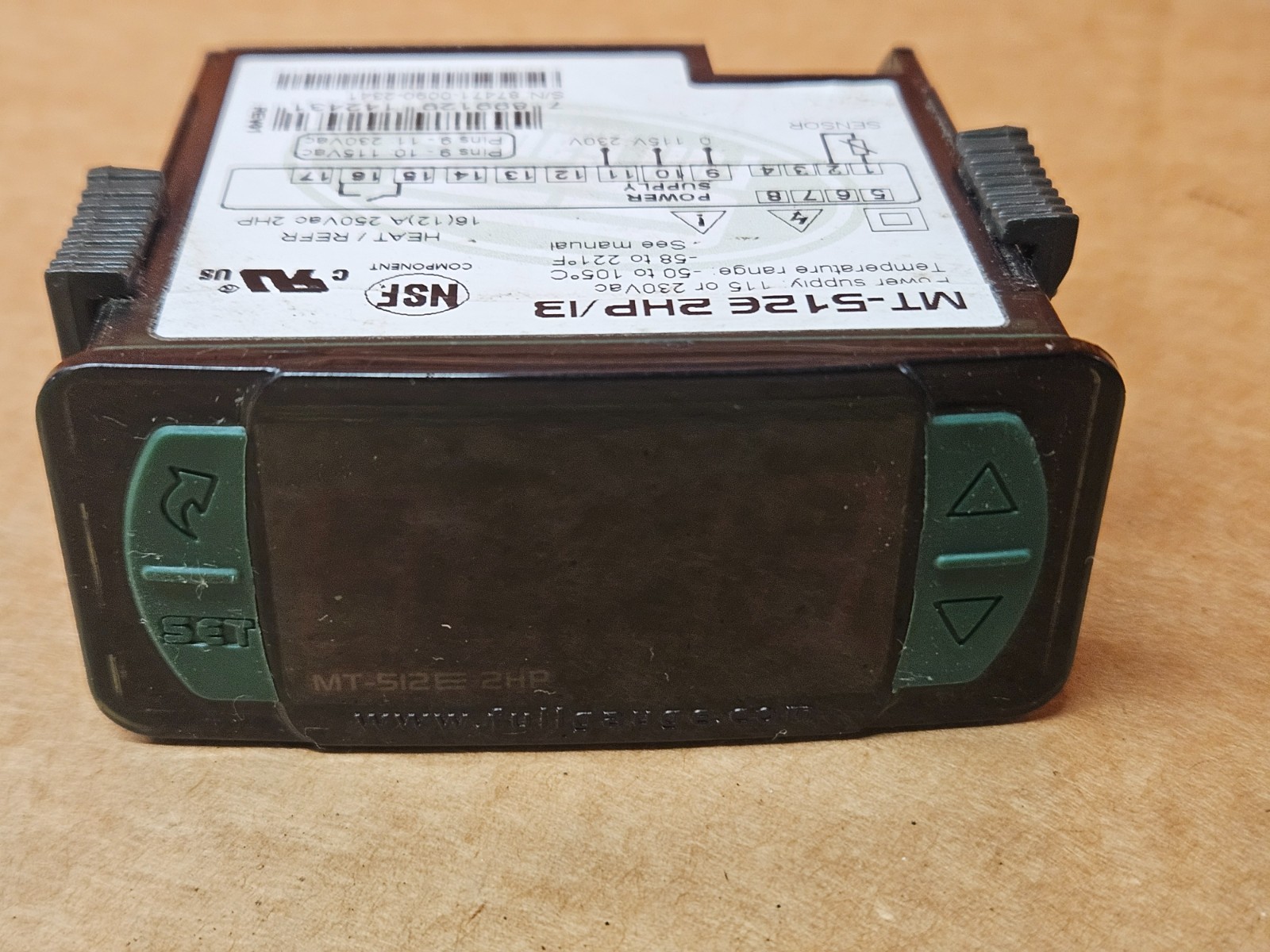 Ranco Full Gauge MT-512E 2HP/13 115/230V Digital Controller for Medium/High Temp