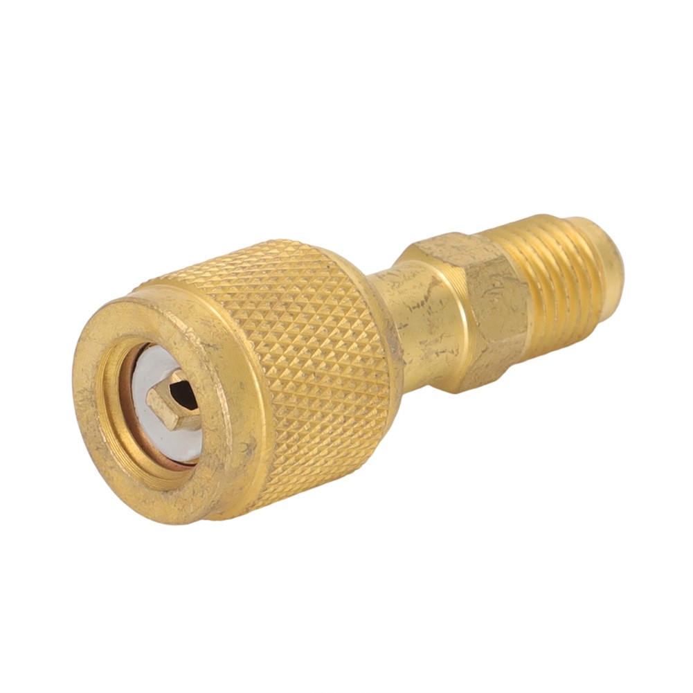 2x For A2L R454B R32 Tank HVAC R32 Reverse Thread 1/4” Female 1/4” Male Adapter