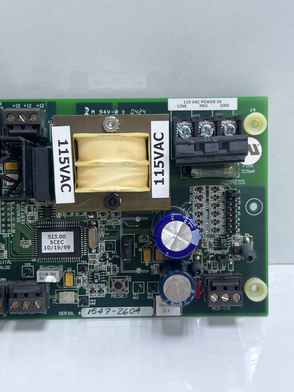 Micro Control System Expansion Board Mcs-si16 Rev 2.3 Included