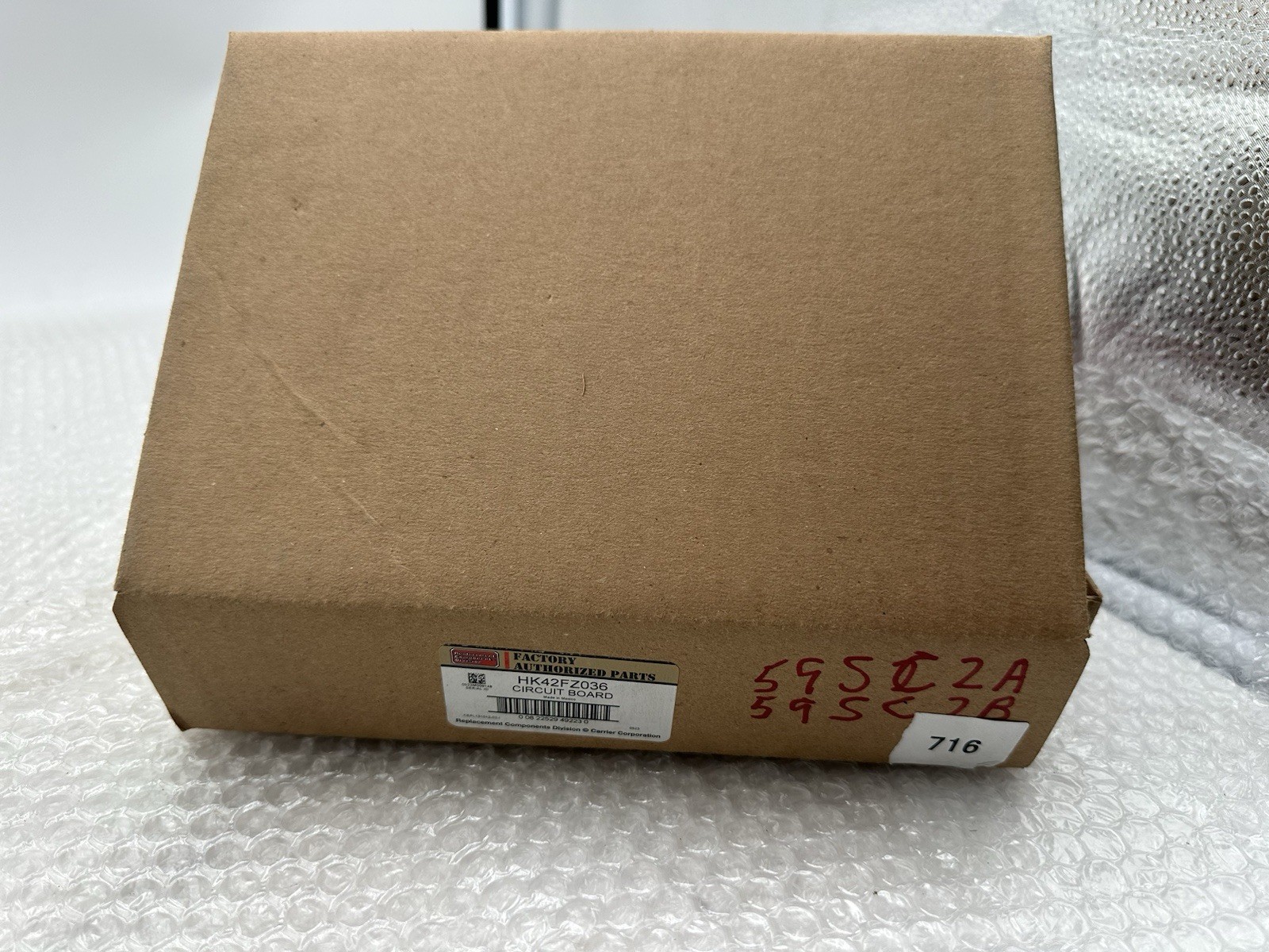 New-Carrier Bryant Payne HK42FZ036 Furnace Control Board- New, Open Box