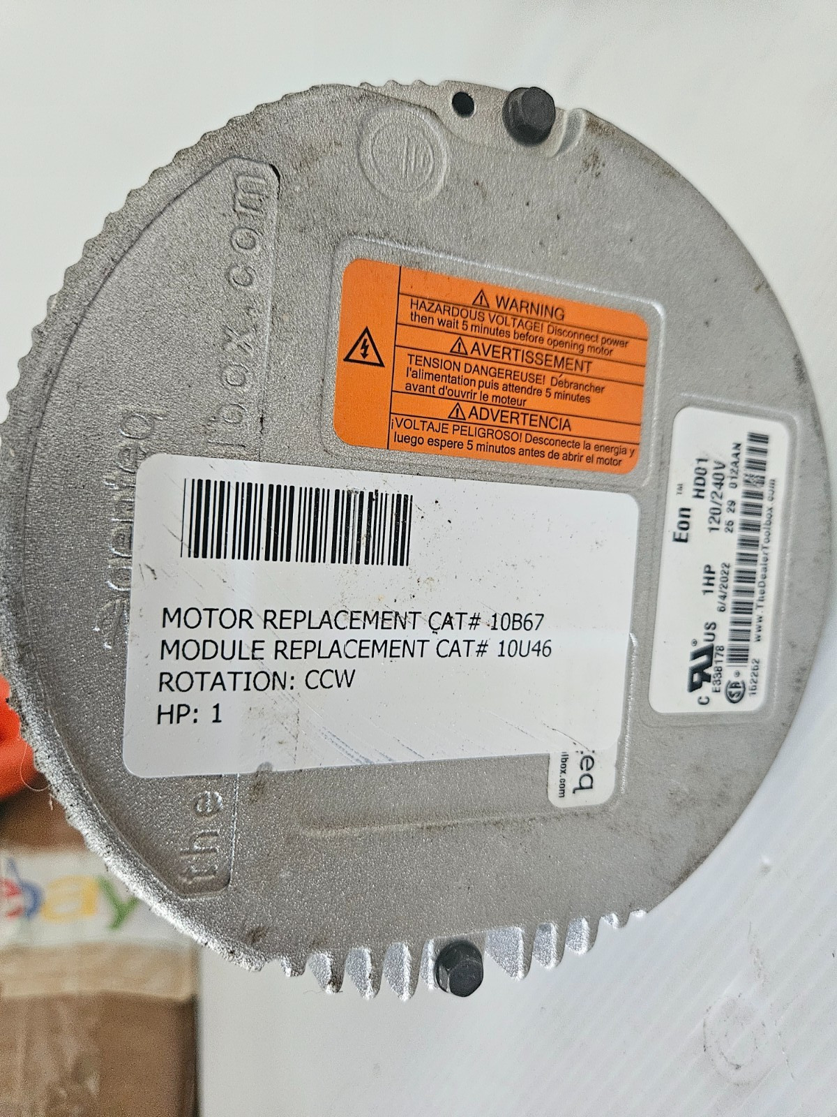 Lennox (2022) Genteq 1 HP ECM Blower Motor 10B67 10U46 120/240V 1050 RPM