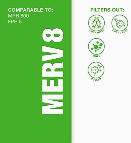 Aerostar 14X14X1 Merv 8 Air Filter 6 Count Actual Size 13.75 X 13.75 X 0.75