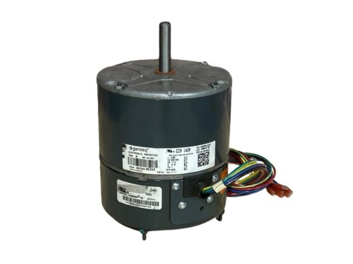 Genteq 5SME39HLHE243 1/3 HP Condenser Fan Motor 230/60/1 820 Rpm 3 Speed 223364