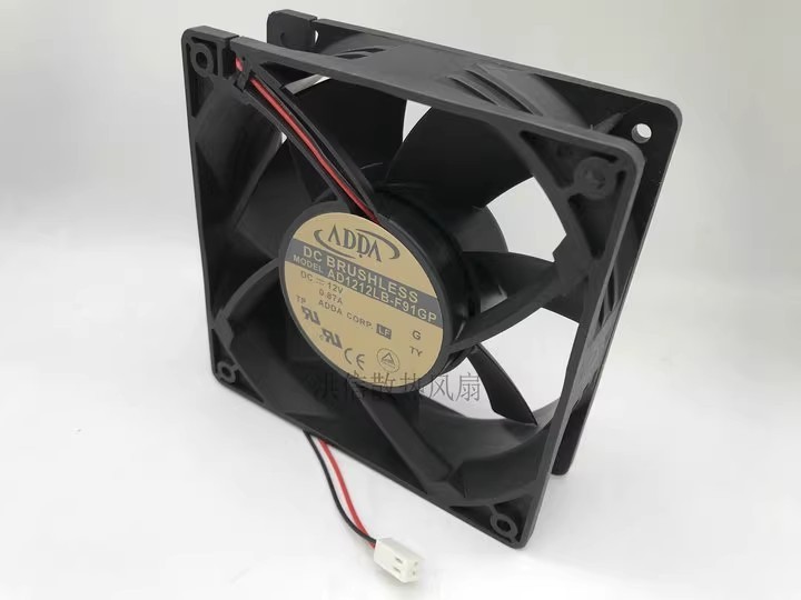 1PCS ADDA AD1212LB-F91GP DC12V 0.87A 12CM 2-Pin High Airflow Cooling Fan