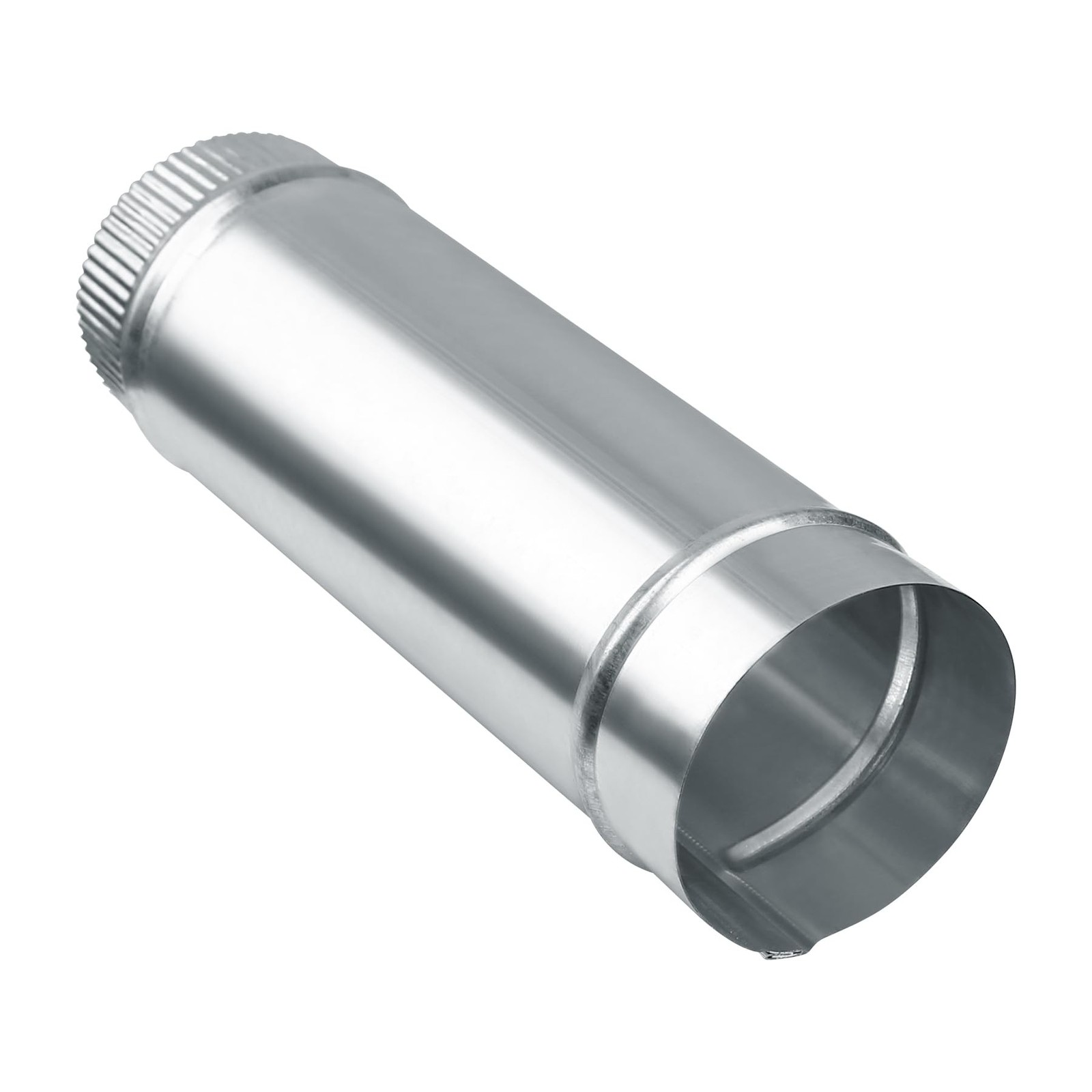 4 Inch Round Dryer Duct, Straight Rigid Galvanized Steel Extendable Duct, Ext…