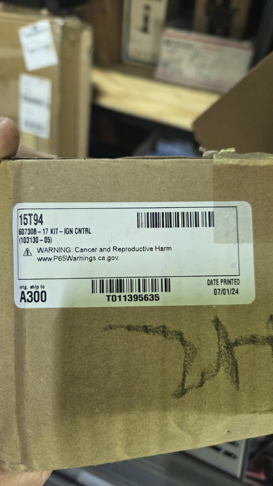 Lennox 607308-17 , # 15T94, 103130-05, S9232F2039 Furnace Ignition Control board
