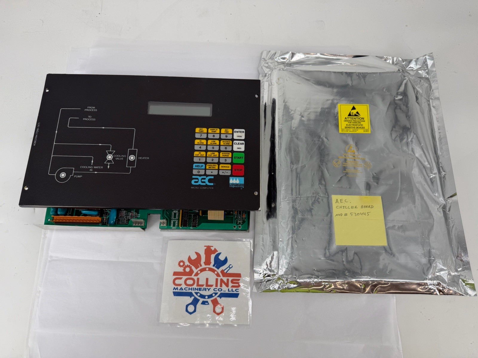 AEC 530445 Chiller Control Board, Micro-Computer, RS232, MPXT Board Rev. C